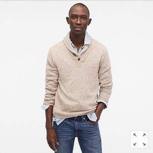 J Crew Rugged Merino Shawl Sweater